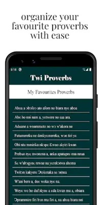 Twi Proverbs android App screenshot 0